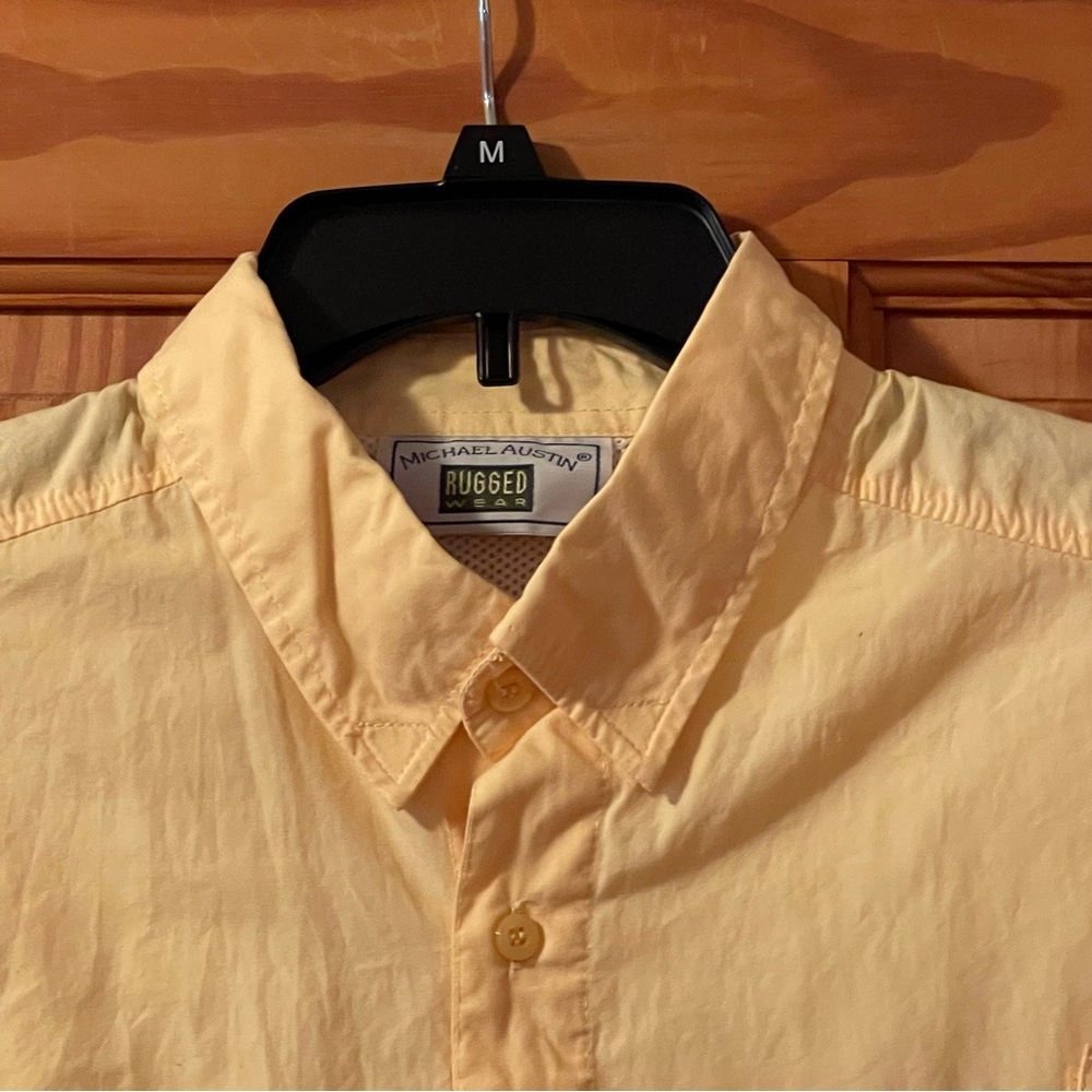 Men’s Michael Austin Rugged Wear Button Down Shirt, Size Large - Picture 3 of 9